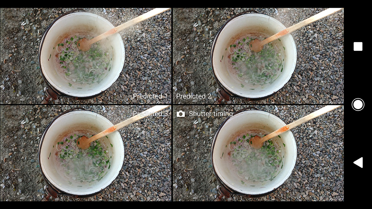 Predictive Capture Sony Xperia XZ